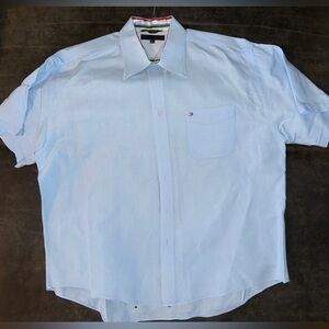 Tommy Hilfiger Sky Blue Casual Shirt